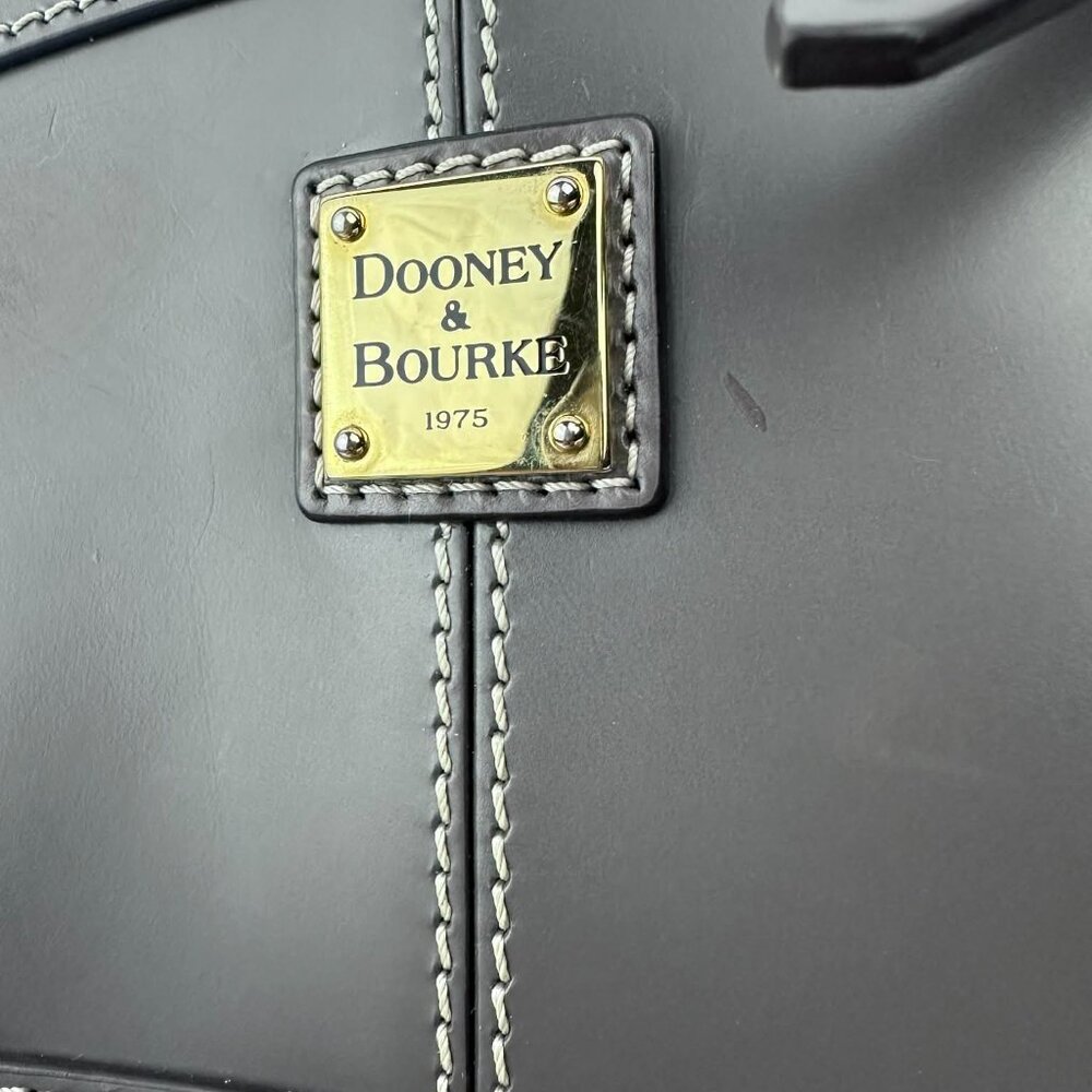 Dooney & Bourke Gun Metal Gray Mini Selleria Florentine Crossbody Bag - Picture 2 of 12
